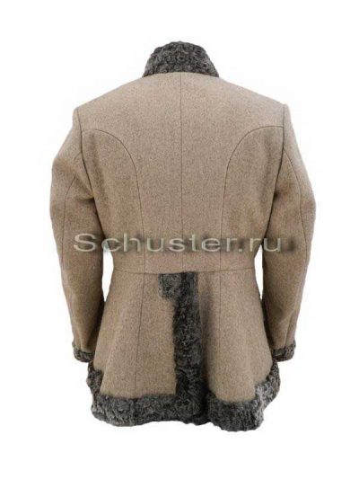 Bekesha (fur is gray / gray cloth greatcoat) (Бекеша) M1-038-U