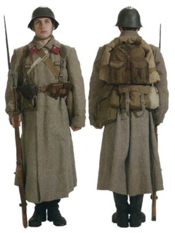 портупея ркка 1941. экипировка солдата ркка 1941. шинель второй мировой войны. поверх шинелей. музей первой мировой в царском селе.