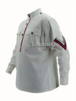 Manufacturing and selling Summer white shirt. Russia, civil war (Летняя белая рубашка. Россия, гражданская война) M1-017-Ub production with worldwide delivery
